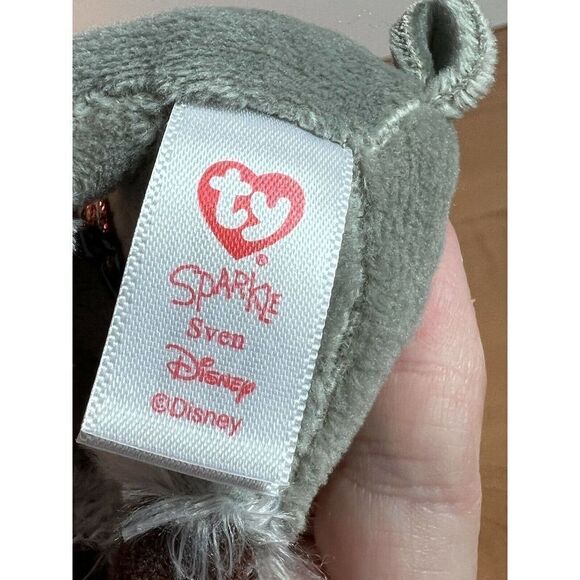 TY Beanie Babies Frozen II Sparkle Sven Keychain Disney Christmas Plush 4” - Picture 6 of 7